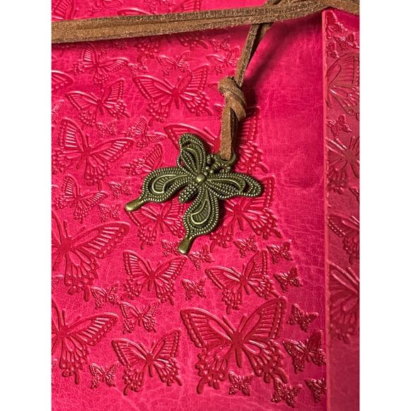 Butterfly Leather-like Refillable Journal Notebook - Picture 4 of 5